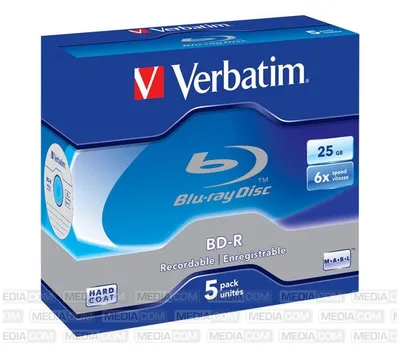 Produktbild von Verbatim BD-R Blu-ray Rohlinge 5er Jewelcase