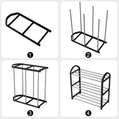 Produktbild von Schönrek Organisator - 3-Tier - Schnelle Montage - Eingangsschrank