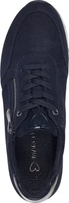 Produktbild von MARCO TOZZI Damen Sneaker Lochmuster Reißverschluss 2-23781-41, Größe:41 EU, Farbe:Blau