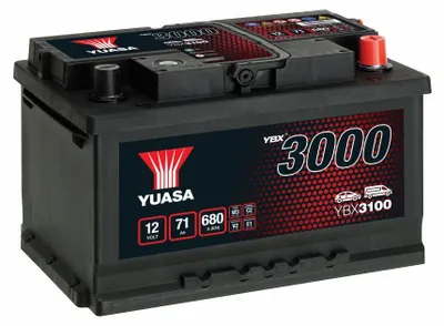 Produktbild von YUASA YBX3000 Starterbatterie 12V 71Ah 680A/EN LB3 Batterie