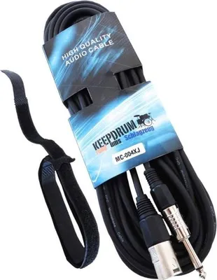 Image de keepdrum MC-004XJ 10m audio cable XLR jack 6.3mm
