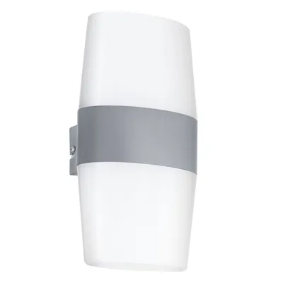 Produktbild von Eglo 94119 RAVARINO LED Außen-Wandleuchte 4X2,5W Silber Weiss Warmweiss IP44