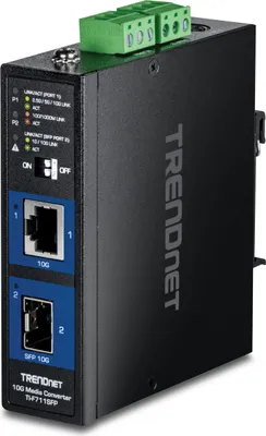 Produktbild von TRENDnet TI-F711SFP Industrial Medienkonverter 10G SFP+