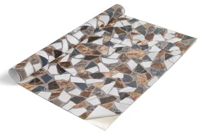 Produktbild von Tulup Möbelfolie - Klebefolie Möbel - Selbstklebende Folie 100x50 cm - Möbelfolie Schrank - Folie für Möbel - Möbelfolie Küche - Wasserdicht - Abwaschbar - Selbstklebend - Luftblasenfrei - Steinmosaik
