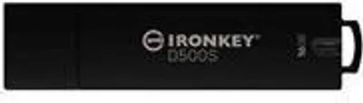 Obrázok produktu pre Kingston Technology IronKey D500S, 16 GB, USB Typ-A, 3.2 Gen 1 (3.1 Gen 1), 260 MB/s, Čiapky, Čierna