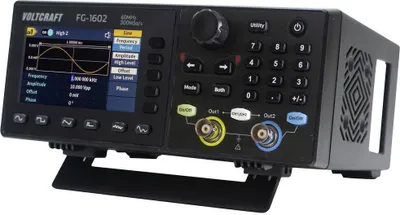 Produktbild von VOLTCRAFT FG-1602 Funktionsgenerator netzbetrieben 1 µHz - 60 MHz 2-Kanal Arbiträr