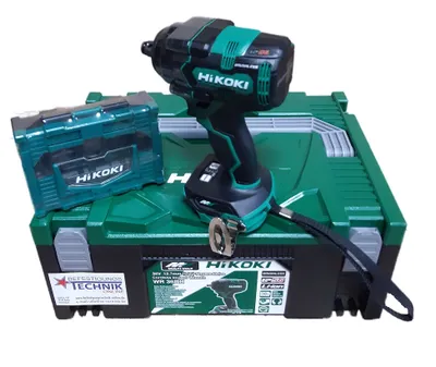 Image de HiKoki 36V Multi Volt Clé à choc sans fil 1/2" WR36DH DE + boîte à douilles en HSC II