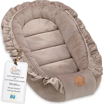 Produktbild von Baby Nest Neugeborene Nestchen tragbar Kuschelnest 90x50 cm Beige