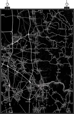 Produktbild von Mr. & Mrs. Panda Bild Schriesheim DIN A2 - Geschenk, Kunstdruck, Stadt Dorf Karte Landkarte Map Stadtplan, poster, wanddeko, Wandbild, drucke