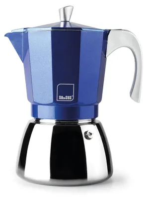 Espressokocher 9 Tassen 450 ml Aluminium Edelstahlboden Induktion