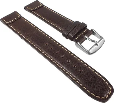 Produktbild von Soft Vintage Ersatzband Uhrenarmband Kalbsleder Band Braun 24012S, Stegbreite:18mm
