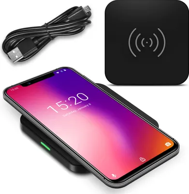Produktbild von QI Wireless Schnell Ladegerät Umidigi One Pro Kabellos Charger Induktives Laden