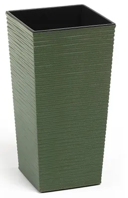 Image de Cache-pot FINEZIA PROUTÍ ECO plastique 25x25x46cm
