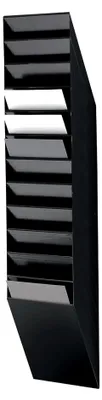 Produktbild von Flexiboxx Prospekthalter A4, 12 Fächer, Schwarz, 1709763060
