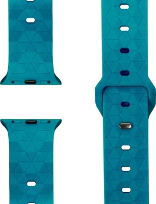 Produktbild von Hexion Armband für Apple Watch Ultra/SE/10/9/8/7/6/5/4/3/2/1, Silikon Loop Sportarmband, 42/44/45/46/49mm -  Atlantikblau