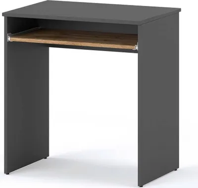 Zdjęcie produktu dla STIV Möbel | School Gaming Computer Desk Grey Wotan Oak 68 CM, z półką
