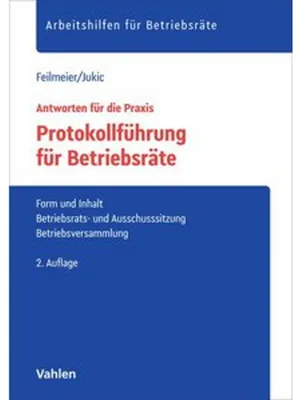 Produktbild von Protokollführung für Betriebsräte