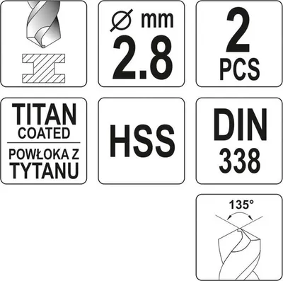Zdjęcie produktu dla Yato YT-44634, 2 szt.