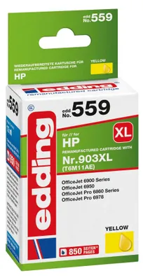 Produktbild von Edding EDD-559, Gelb, 12 ml, 1 Stück(e), 850 Seiten, Einzelpackung