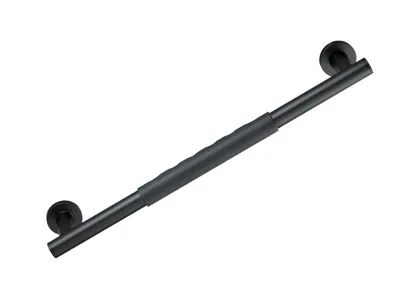 Produktbild von WENKO Wandhaltegriff Secura Dusche Duschgriff Badewanne Edelstahl Schwarz 50.5cm