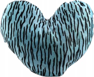 Produktbild von Blaues Herzkissen 32x32cm - Weiches Dekokissen für Schlafzimmer & Valentinstag