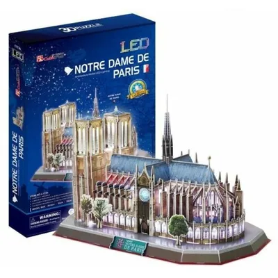 Zdjęcie produktu dla Puzzle 3D Katedra Notre Dame LED