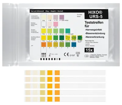 Produktbild von HIXO 15x Blasenentzündung Harnwegsinfekt Urintest Schnelltest
