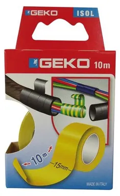 Produktbild von Isolierband 15mmx10m Gelb - Geko