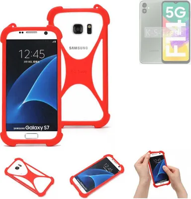 Produktbild von K-S-Trade Handy-Hülle kompatibel mit Samsung Galaxy A14  Schutz-Hülle Bumper Silikon Schutz Hülle Cover Case Silikoncase Silikonbumper TPU Softcase