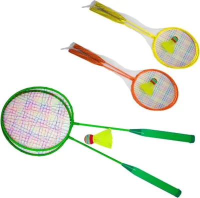 Produktbild von Sport One Fluo Badminton-set Silber  Silber One Size