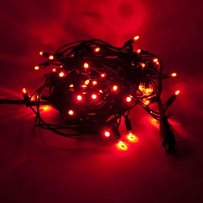 Produktbild von DECOLED LED Lichterkette 5 m, rot, 50 Dioden, IP44