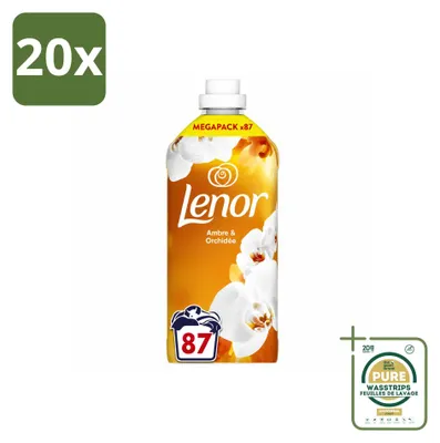 Produktbild von 20 x Lenor Weichspüler Amber & Orchidee - Vorratspackung - 20 Stücke