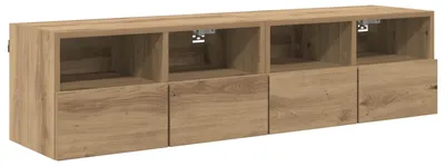Obrázek produktu pro vidaXL TV nástěnné police 2 ks Artisan dub 60 x 30 x 30 cm materiál na bázi dřeva