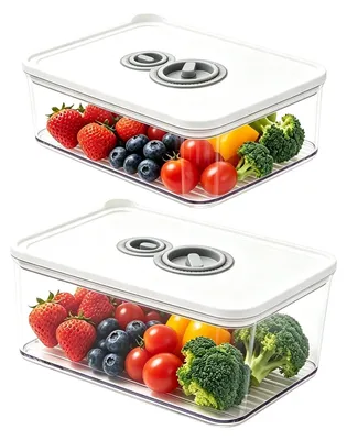 Produktbild von Set aus 2 luftdichten Vorratsbehältern für die Küche