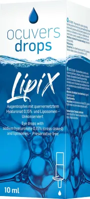 Obrázok produktu pre ocuvers drops LipiX očné kvapky - 10 ml dávkovač s pumpičkou