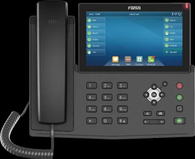 Zdjęcie produktu dla Fanvil X7, IP Phone, Czarny, Zestaw słuchawkowy przewodowy, In-band, Poza pasmem, SIP info, 20 linii, 2000 wejścia