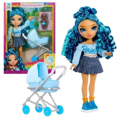 Produktbild von Rainbow High Junior High Jr. High Bestie Babysitters – Skyler Bradshaw (Blue), Modepuppe, Weiblich, 4 Jahr(e), Junge/Mädchen, 230 mm, Mehrfarbig