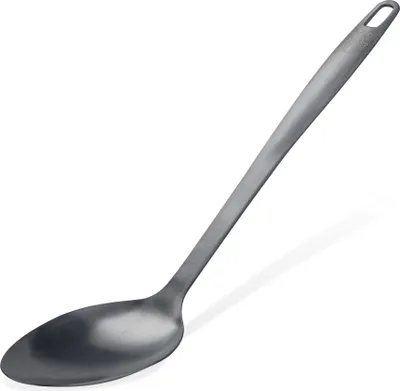 Image de Cuillère de service Stanley Rogers, noir mat  Cuillère de service haut de gamme en acier inoxydable avec revêtement en titane noir mat