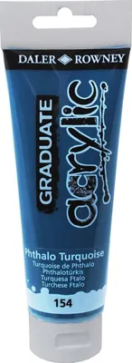 Obrázek produktu pro Daler-Rowney Graduate, 120 ml, Tyrkysová, Tuba, Voděodolný
