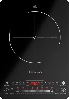 Obrázek produktu pro Indukční varná deska Tesla IC400B, 2000W, dotyková obrazovka, LED displej, 9 programů, 8 úrovní výkonu, časovač, černá