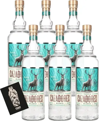 Produktbild von Cazadores 6er-Set Tequila Blanco 100% Agave (40% Vol.) 0,7l - [Enthält Sulfite]