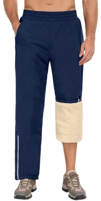 Imagen del producto de Pantalón impermeable para correr - Forro de forro polar - Impermeable - Negro, azul marino o verde militar - M, L, XL o XXL - Para outdoor y running