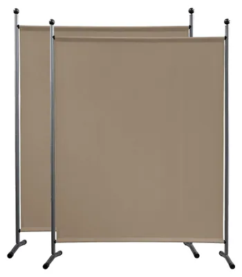 Obrázok produktu pre 2 kusy paravánu, 150 x 190 cm, béžová farba, slúži ako ochrana súkromia