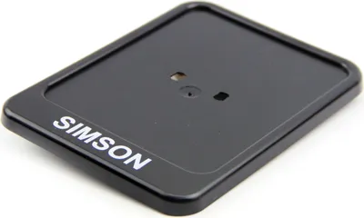 Produktbild von Kennzeichenhalterung - schwarz - mit Aufdruck SIMSON - 167x126mm