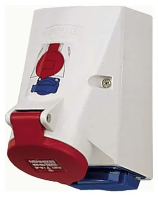 Produktbild von MENNEKES 1649, Gerade, 400 V, Blau, Rot, Weiß, IP44, 1 Stück(e)