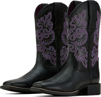 Produktbild von Ariat-ROUND UP WEST STRETCHFIT Damen Schwarz-36.5