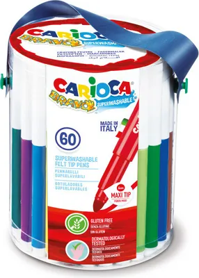 Produktbild von Carioca Bravo Filzstift Extradick Mehrfarbig 60 Stück(e)