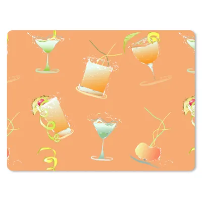 Produktbild von MuchoWow® Mauspad Mousepad Cocktail - Orange - Entwurf 23x19 cm - Mousepads - Maus Mat - Pad - Mausunterlage - Schreibtischunterlage - Mauspad
