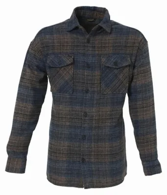 Zdjęcie produktu dla Koszula flanelowa H-263 Koszula flanelowa w kratę Koszula męska Lumberjack Bawełna Blue 2XL