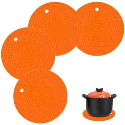 Immagine prodotto di Sottopentola resistenti al calore, set da 4, in silicone, per la cucina